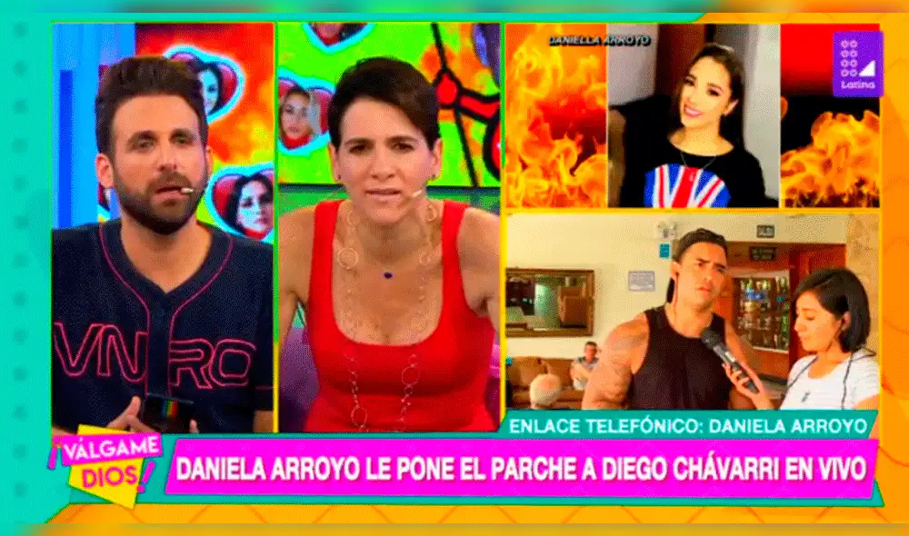 Daniela Arroyo arremetió contra Diego Chávarri durante programa en vivo [VIDEOS]