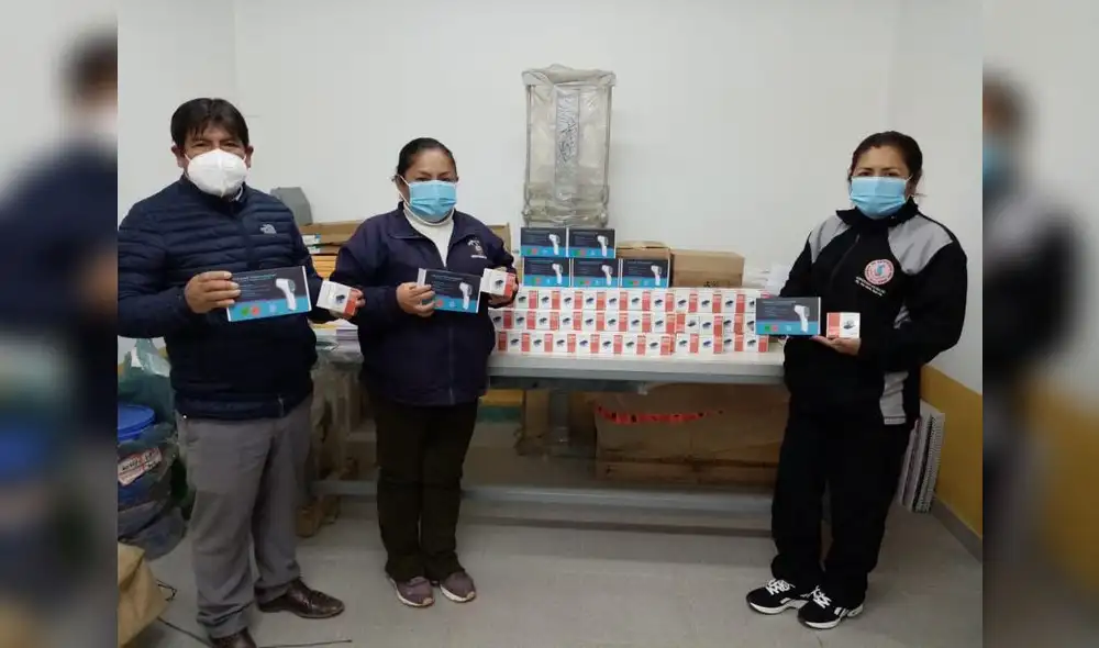 Entregaron 202 pulsioxímetros para provincia de la sierra de La Libertad Entregaron 202 pulsioxímetros para provincia de la sierra de La Libertad