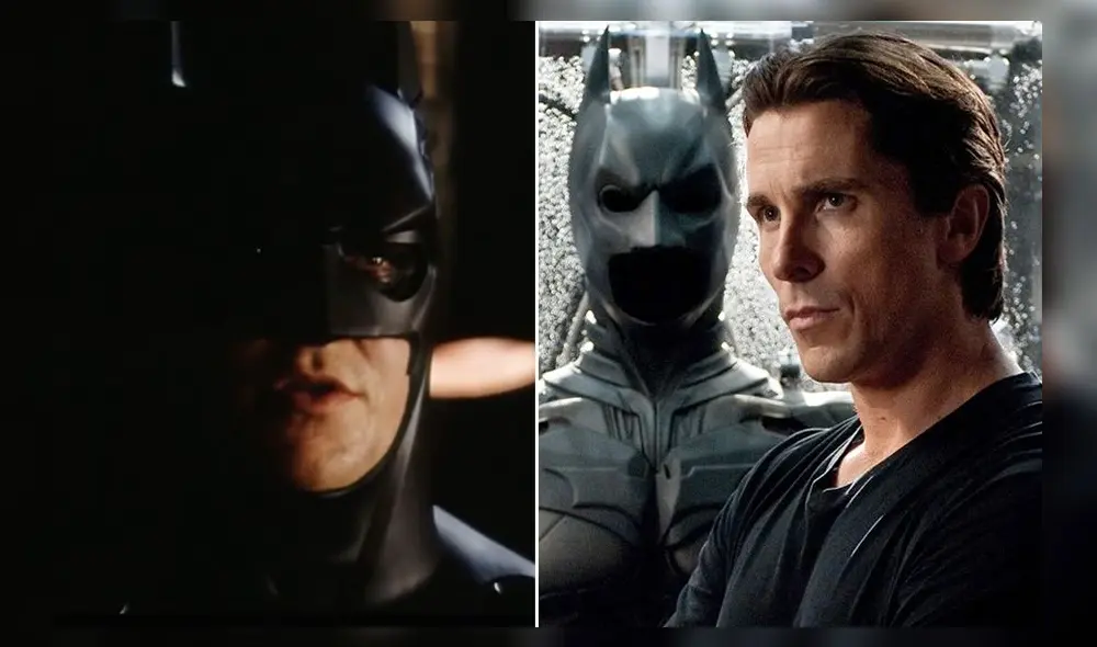 Christian Bale en la audición para ser Bruce Wayne. Créditos: composición Christian Bale en la audición para ser Bruce Wayne. Créditos: composición