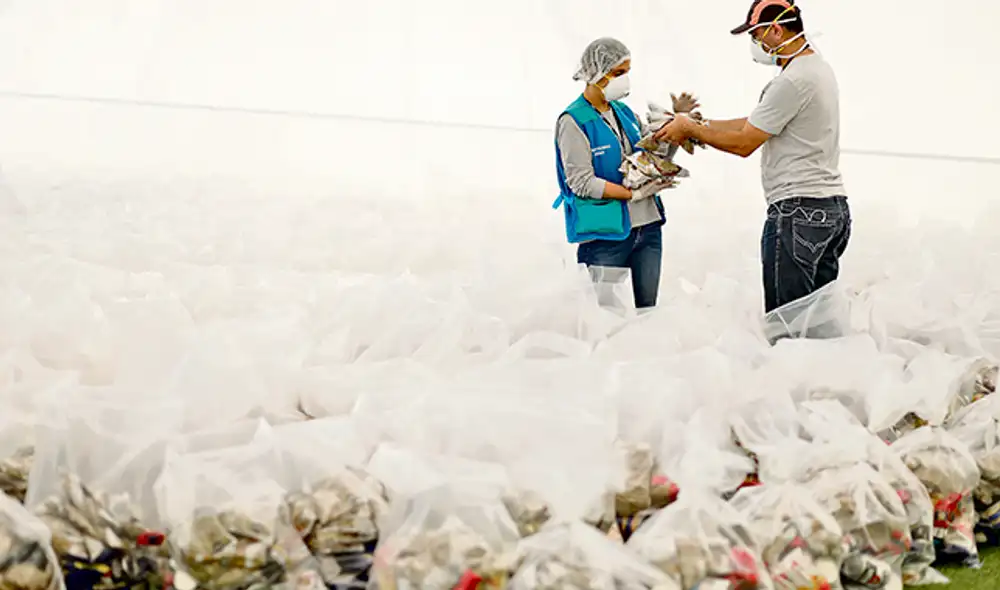 El distrito de Carabayllo pagó 4.888 soles por canasta; Callao 4.309, Ate 3.565 y La Victoria 2.898 soles. Foto: Aldair Mejía.