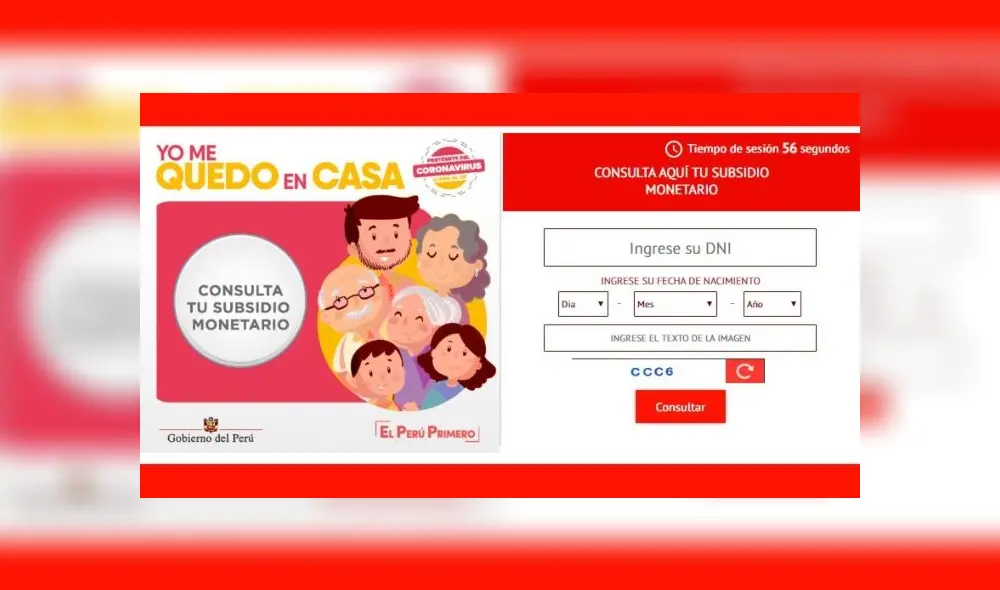 Imagen de la plataforma para saber si eres beneficiario al bono de los 380 soles. Imagen de la plataforma para saber si eres beneficiario al bono de los 380 soles.