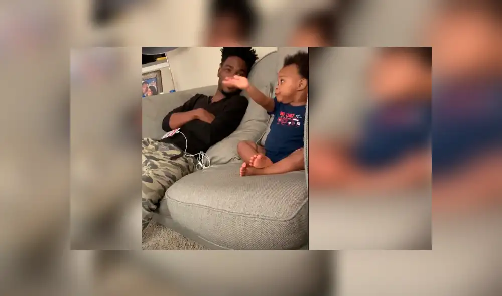 Facebook viral: Bebé asombra por fluida 'charla' con su padre [VIDEO]