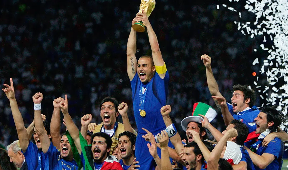 Coronavirus: por cuarentena Sky Sports transmite partidos de la campaña de Italia en el Mundial Alemania 2006. Foto: AFP