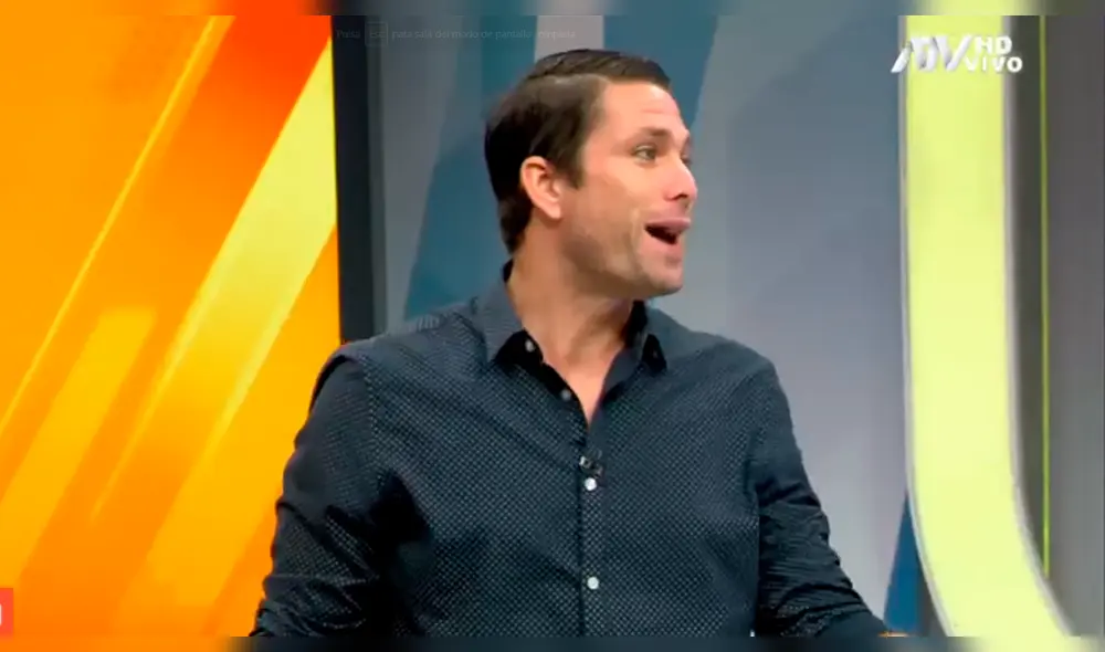 Milagros Leiva 'se asusta' por broma de mal gusto de su compañero de TV en vivo [VIDEO]