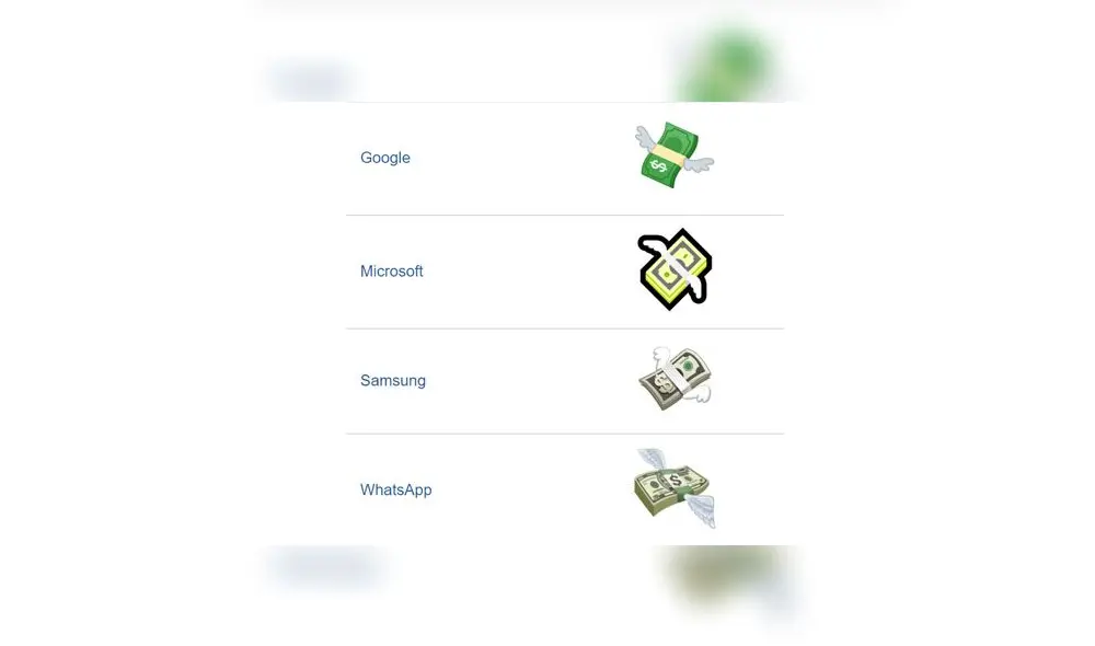 El emoji de WhatsApp del billete con alas. El emoji de WhatsApp del billete con alas.