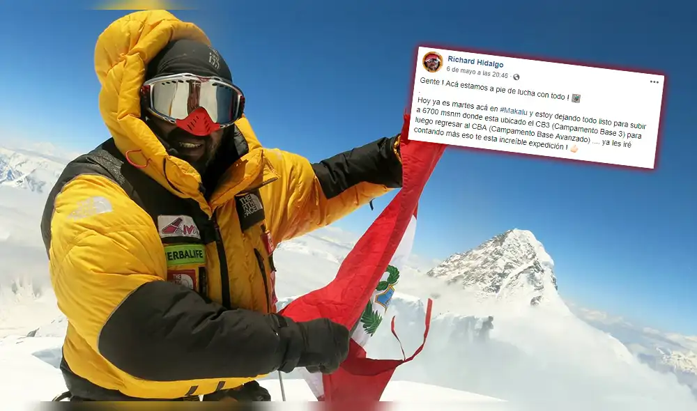 Richard Hidalgo: El último mensaje en Facebook del alpinista que murió en el Himalaya [FOTO]