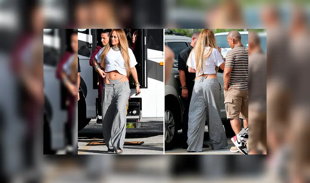 Jennifer Lopez muestra su tanga con atrevido pantalón por las calles de Miami [FOTOS]