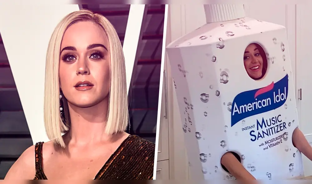 Katy Perry se disfraza de frasco de jabón líquido para promocionar el retorno de American Idol