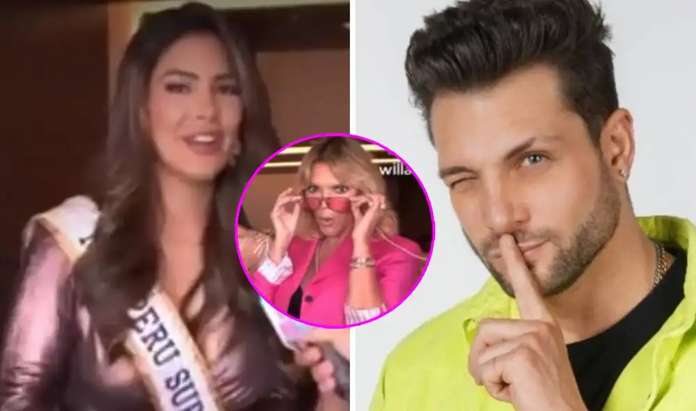 Almendra Castillo y Nicola Porcella mantienen una amistad de años. Foto: captura de Willax/Nicola Porcella/Instagram