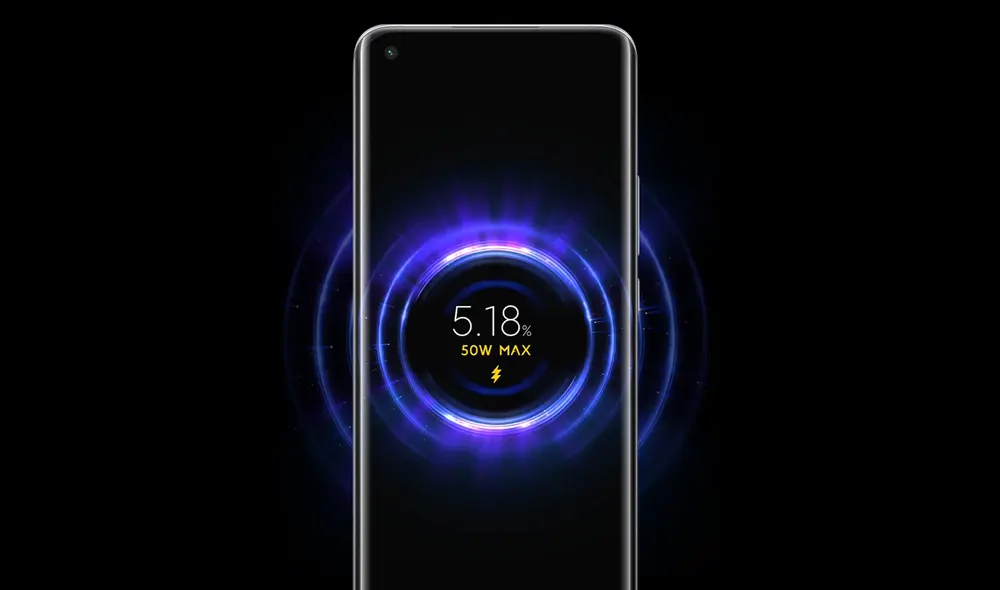 Tecnología de carga rápida inalámbrica de 50W. Foto: Xiaomi