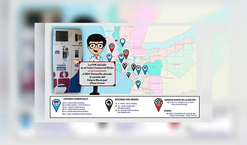 Huelga en Reniec: Conoce qué trámites puedes realizar en las PVM y dónde se ubican