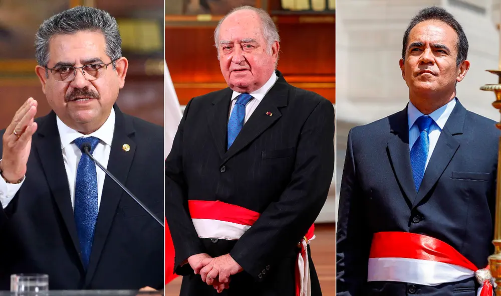 Merino, Flores Aráoz y Rodríguez fueron denunciados por homicidio calificado, abuso de autoridad y lesiones graves. Foto: composición LR / Presidencia Merino, Flores Aráoz y Rodríguez fueron denunciados por homicidio calificado, abuso de autoridad y lesiones graves. Foto: composición LR / Presidencia