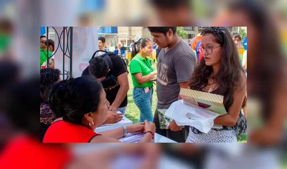 Pronabec organizó feria para estudiantes preseleccionados a la Beca 18. Créditos: Difusión.