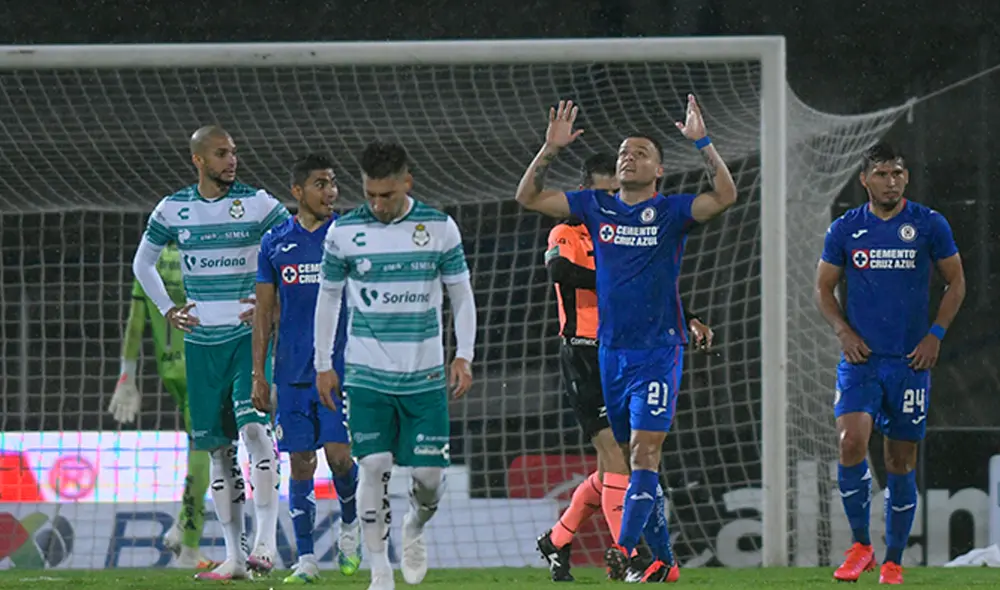 Cruz Azul y Santos Laguna juegan por la fecha 1 del Torneo Guardianes 2020. | Foto: @LigaBBVAMX