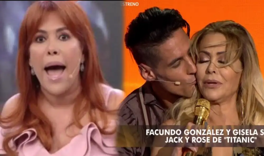 Magaly Medina critica coqueteos entre Gisela Valcárcel y Facundo González. foto: composición LR / Captura ATV / captura América Magaly Medina critica coqueteos entre Gisela Valcárcel y Facundo González. foto: composición LR / Captura ATV / captura América