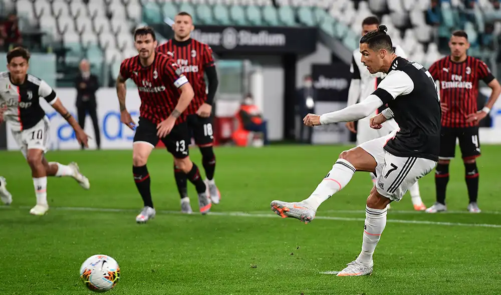 Sigue aquí EN VIVO ONLINE el partido Juventus vs. Milan por la jornada 31 de la Serie A de Italia. | Foto: AFP
