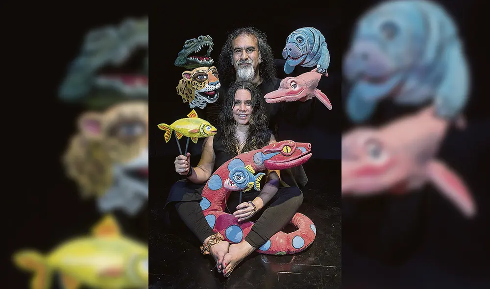 Titiriteros. MaríaLaura Vélez y Martín Molina, de Tárbol. Foto: difusión