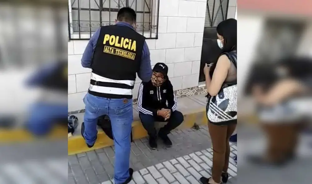 Arnold Huamaní fue detenido por la Policía, acusado de chantaje y extorsión a joven mujer. Foto: PNP Arnold Huamaní fue detenido por la Policía, acusado de chantaje y extorsión a joven mujer. Foto: PNP