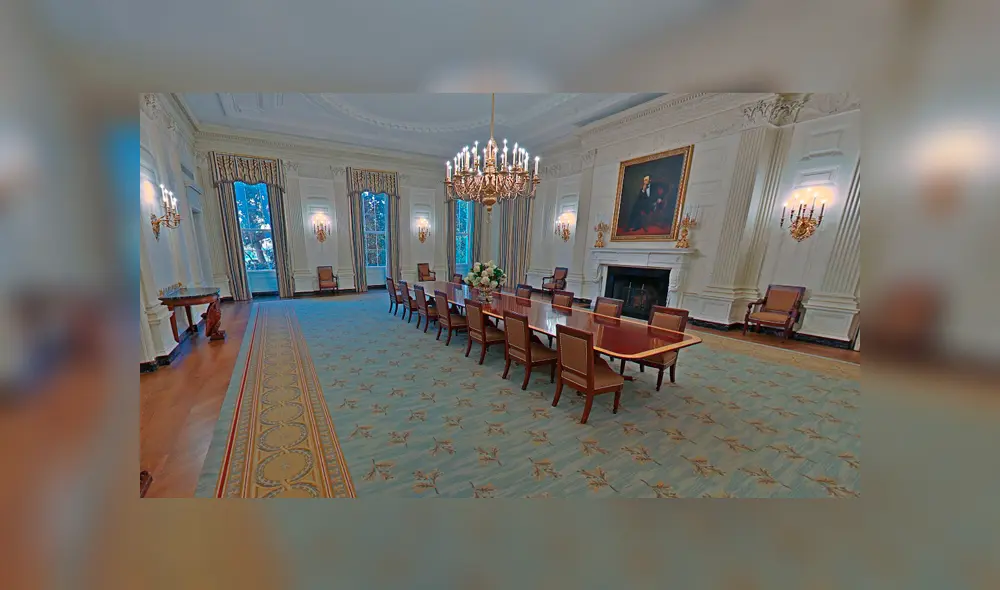 El hogar de Donald Trump alberga innumerables cuadros y pasadizos. Foto: Google Maps