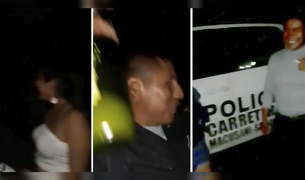 Mujer grabó a los agentes policiales libando licor. Se ve el Patrullero de la Policía de Carreteras de Macusani - San Gabán. Mujer grabó a los agentes policiales libando licor. Se ve el Patrullero de la Policía de Carreteras de Macusani - San Gabán.