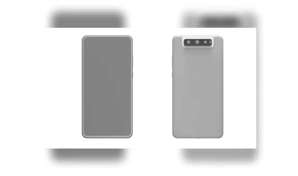 El nuevo sistema de cámara presentado por Huawei es capaz de girar a 180 grados. | Foto: LetsGoDigital