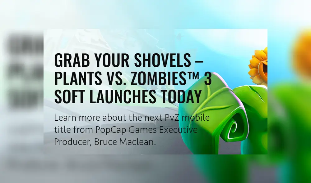 Plantas vs Zombies 3 se estrenó para Android e iOS completamente gratuito. Apareció primero a Filipinas pero llegará pronto a todo el mundo.