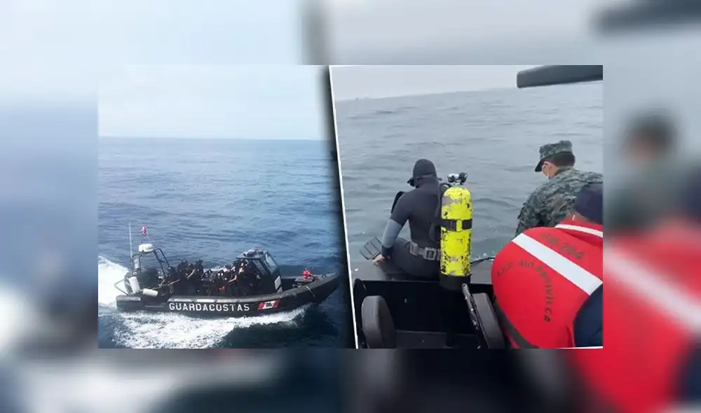 La Marina de Guerra del Perú inicia plan de búsqueda y rescate de tripulantes de avioneta desaparecida | Créditos: composición / MGP