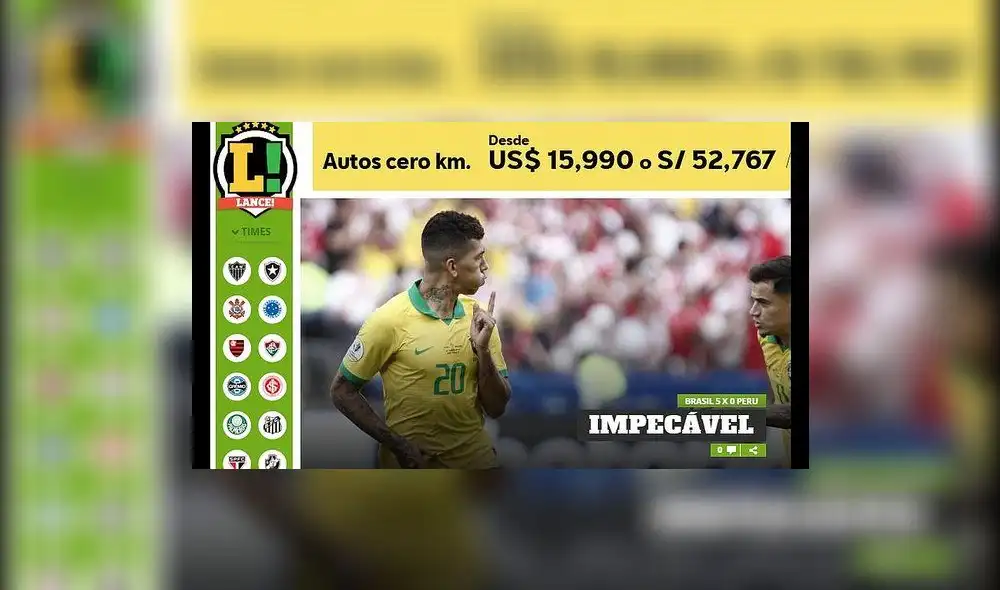Perú vs. Brasil por Copa América 2019: Así informó la prensa internacional