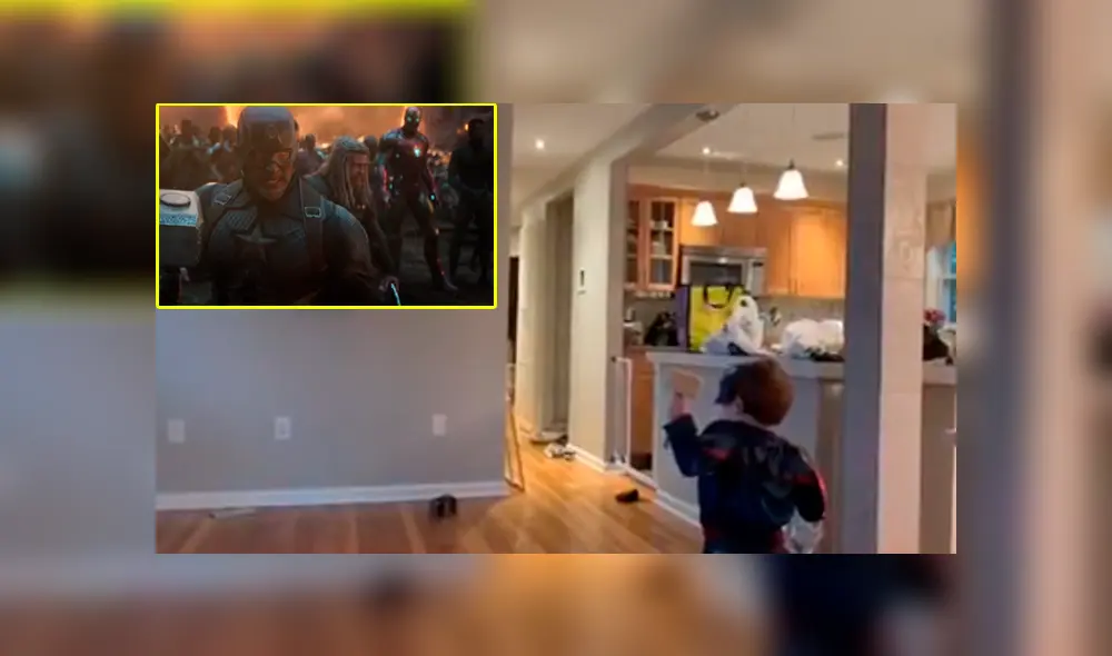 Desliza las imágenes para ver la peculiar escena que protagonizó este pequeño fan de Avengers. Fotocapturas: Nación Marvel/Facebook Desliza las imágenes para ver la peculiar escena que protagonizó este pequeño fan de Avengers. Fotocapturas: Nación Marvel/Facebook