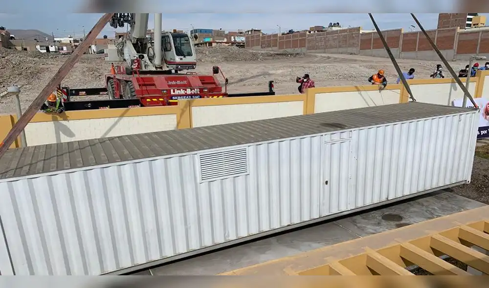 Planta fue instalada ayer en el nosocomio en la ciudad de Ilo. Foto: Ilo Noticias.