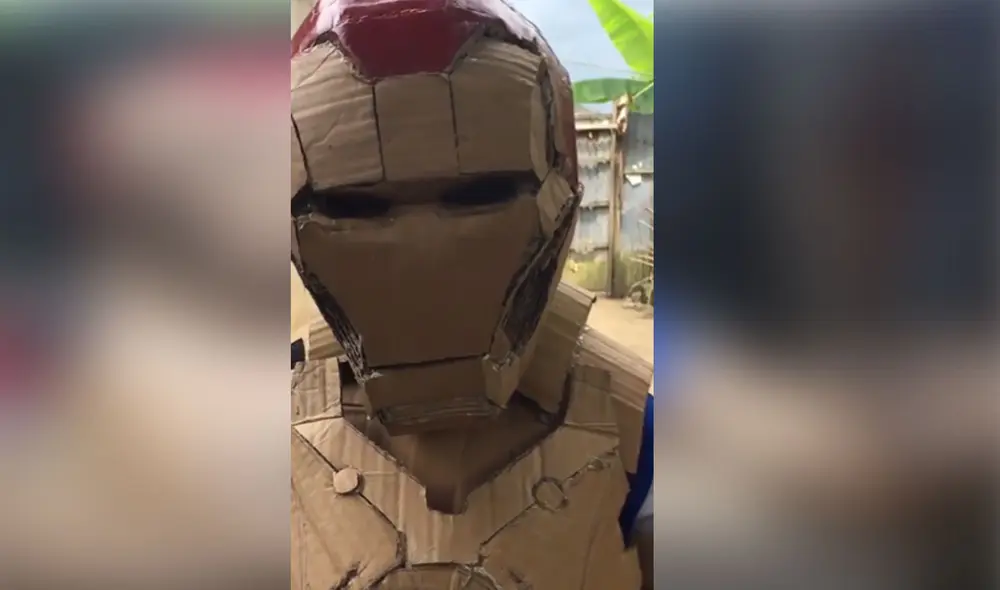 Desliza las imágenes para ver más sobre la gran creatividad de este niño para crear grandes piezas usando solo trozos de cartón. Foto: captura BBC