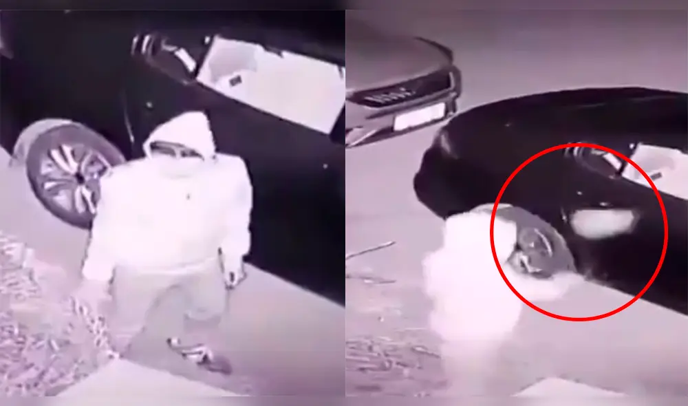 YouTube: ladrón lanza un ladrillo para robar un auto y el karma se lo devuelve al instante [VIDEO]