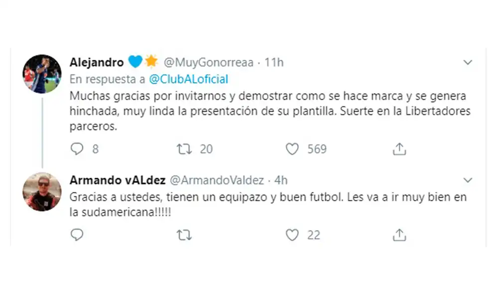 Alianza Lima: hinchas de Millonarios FC agradecen la invitación a la Noche Blanquiazul.