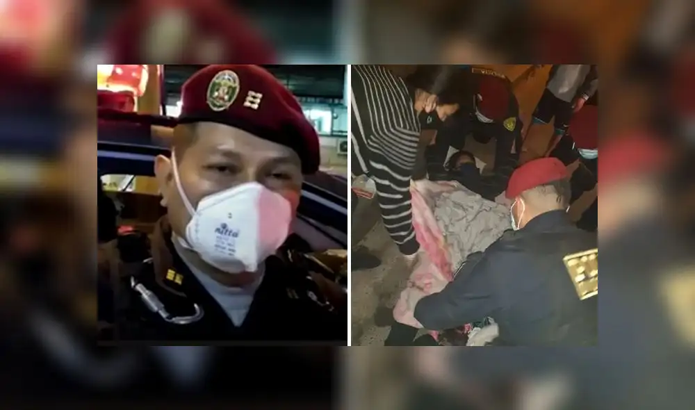 Policía ayuda a dar a luz a mujer en la vía pública. Policía ayuda a dar a luz a mujer en la vía pública.