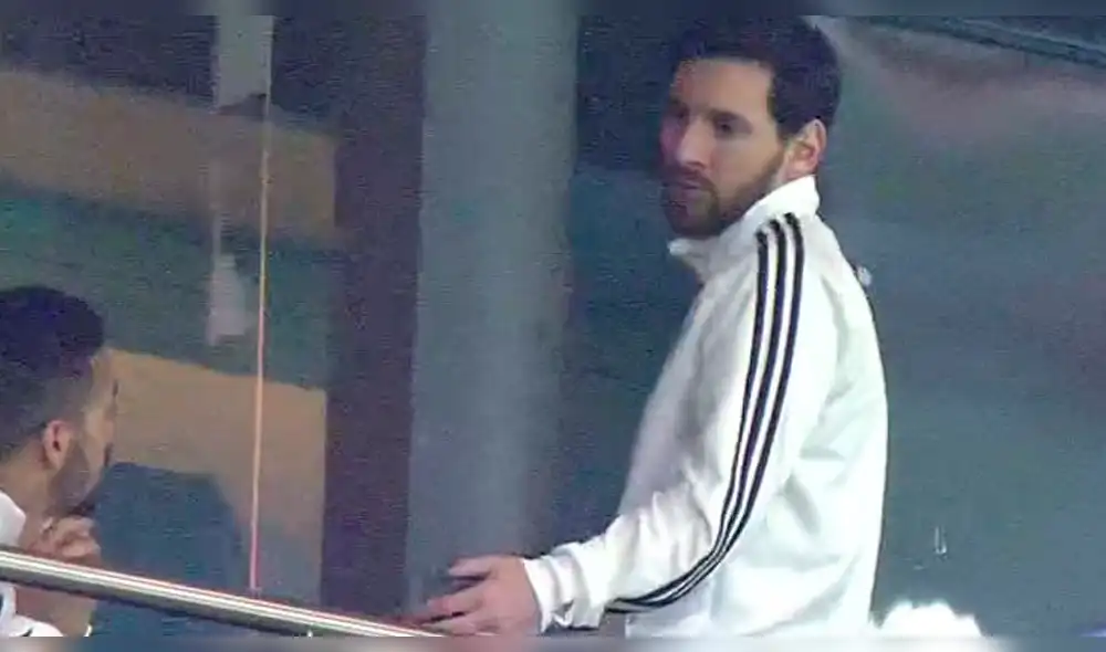 Lionel Messi abandonó su palco tras el 6-1 de España a Argentina en amistoso [VIDEO]