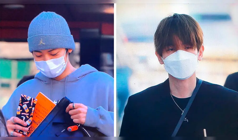 Chanyeol y Baekhyun en exteriores del canal SBS.