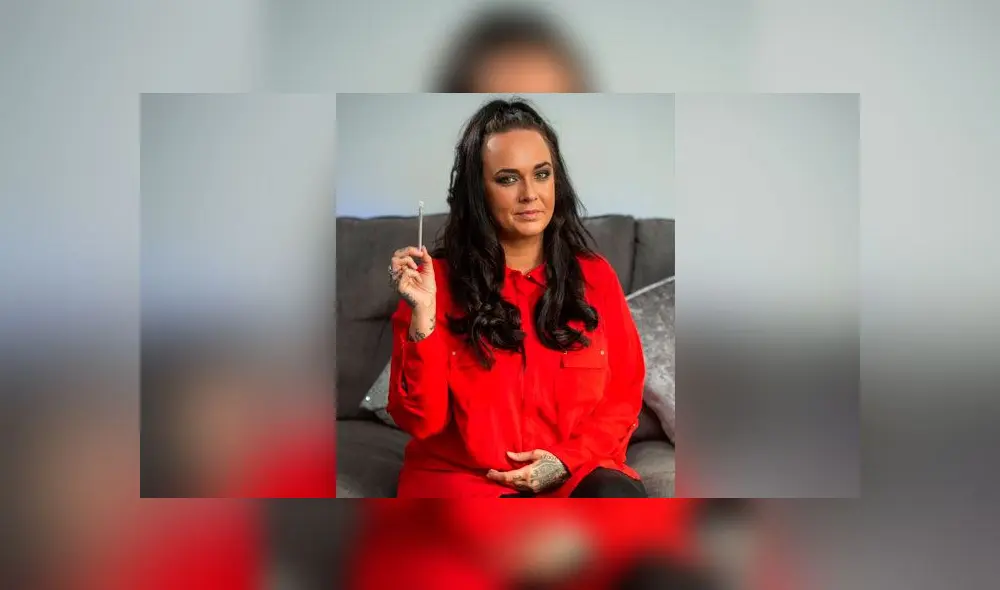 Sammy Warnes tiene 30 años y en sus dos embarazos experimentó con marihuana para curar sus severas nauseas. Foto: SWNS