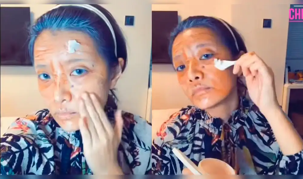 Facebook viral: "anciana" usa increíble técnica de maquillaje y el resultado impacta [VIDEO]