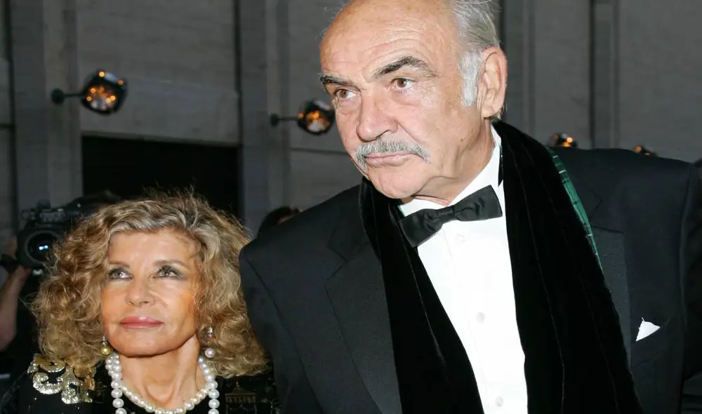 Esposa de Sean Connery revela que el actor padecía demencia “No era capaz de expresarse”