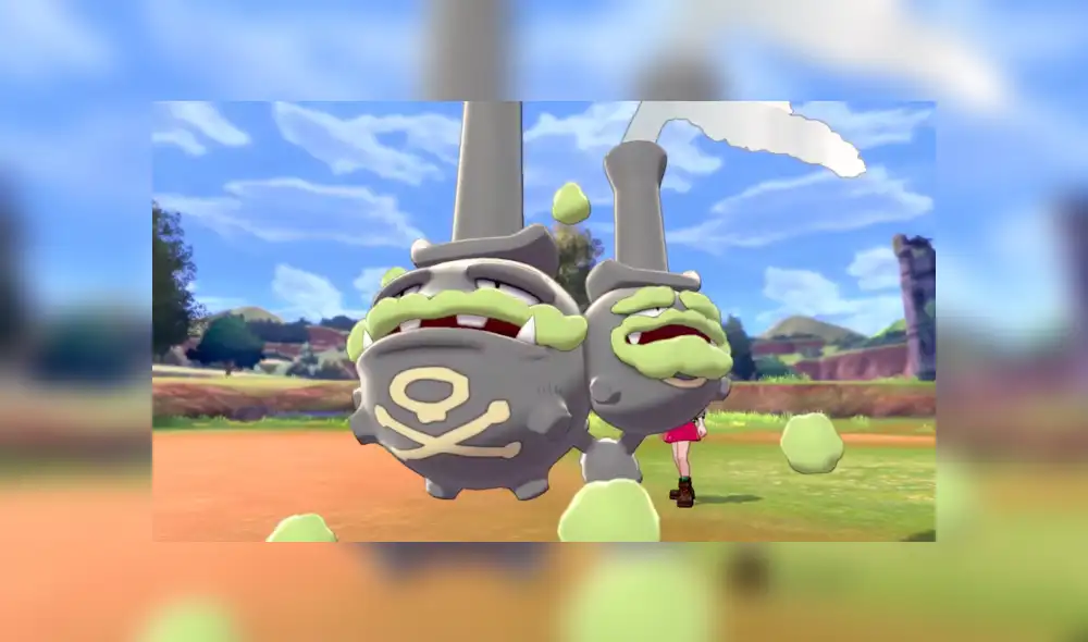 Weezing forma de galar será de tipo veneno y hada en Pokémon Shield and Sword.