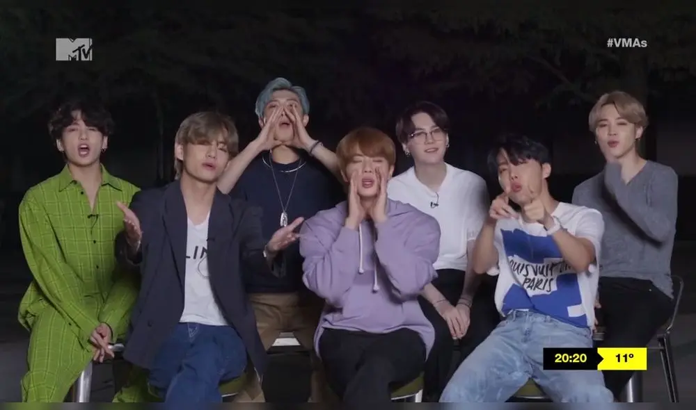 BTS gana a 'Best group' en los MTV VMAs 2020. Créditos: Captura MTV BTS gana a 'Best group' en los MTV VMAs 2020. Créditos: Captura MTV