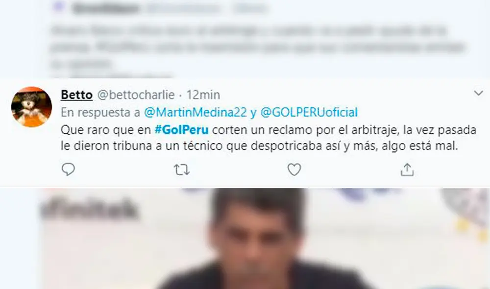 Hinchas arremetieron en contra de canal que cortó transmisión de Álvaro Barco. Foto: Captura