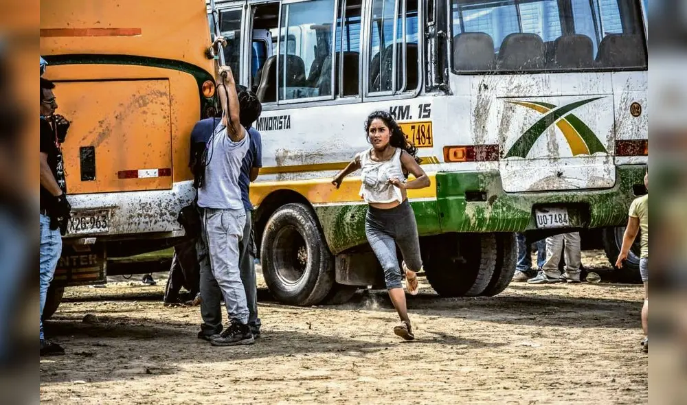 Rodaje. Lloclla en una de las escenas de la cinta, que tiene como hilo conductor la historia de una niña de 13 años.