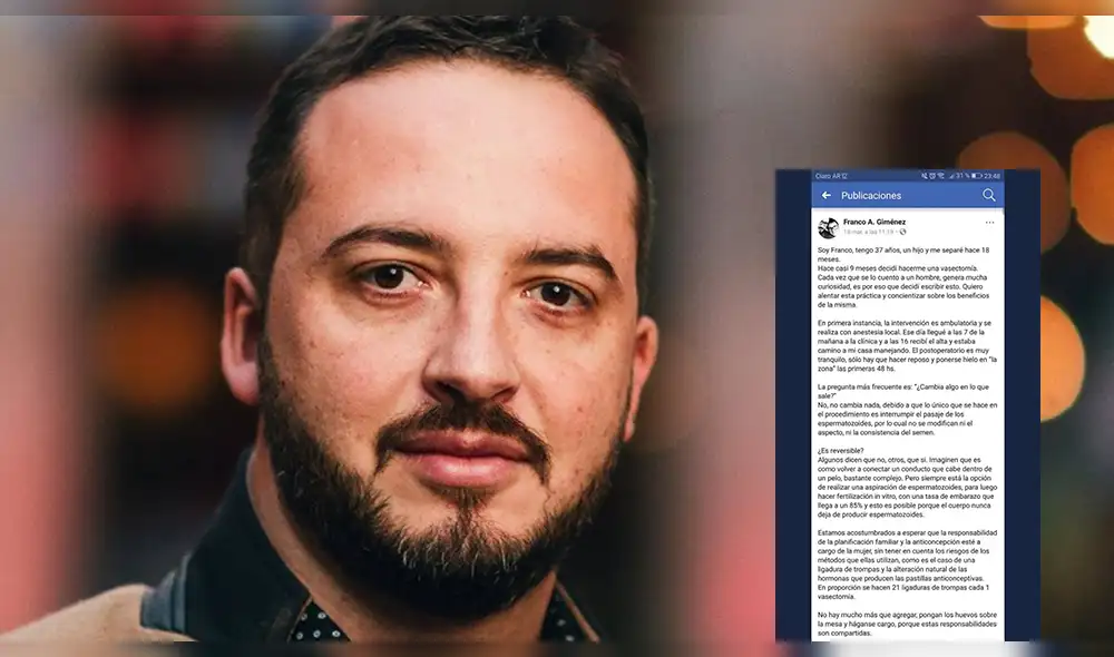 Facebook: hombre se realizó la vasectomía y cuenta su historia en redes sociales [FOTO]