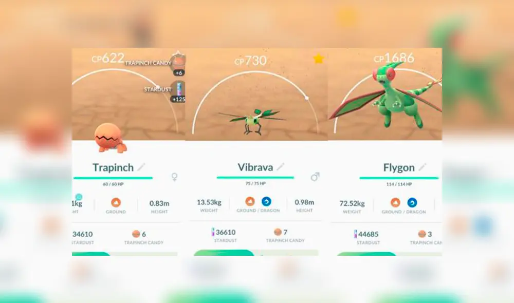 Flygon aprenderá este movimiento en el Community Day de Trapinch