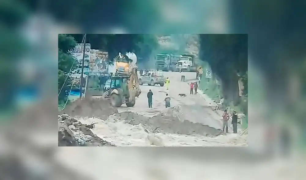 Reabren tránsito en la Carretera Central tras desborde del río Rímac