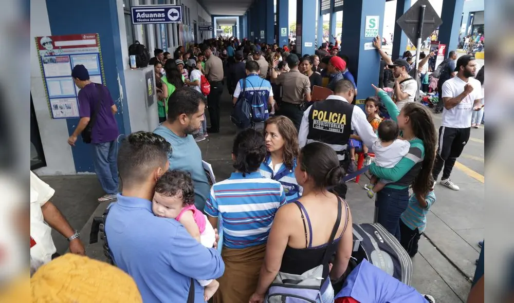 éxodo. Tumbes es el punto de ingreso de venezolanos.