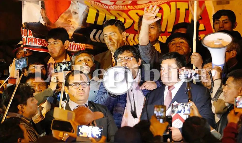 MITIN. José Luis Chapa agradeció el apoyo de sus compañeros.