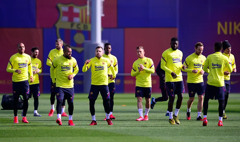 FC Barcelona entrenó con mente positiva para el clásico ante el Real Madrid por la Liga Santander de España. | Foto: AFP FC Barcelona entrenó con mente positiva para el clásico ante el Real Madrid por la Liga Santander de España. | Foto: AFP