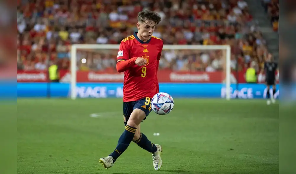 Gavi es uno de los jugadores más destacados de la actual selección española. Foto: AFP Gavi es uno de los jugadores más destacados de la actual selección española. Foto: AFP